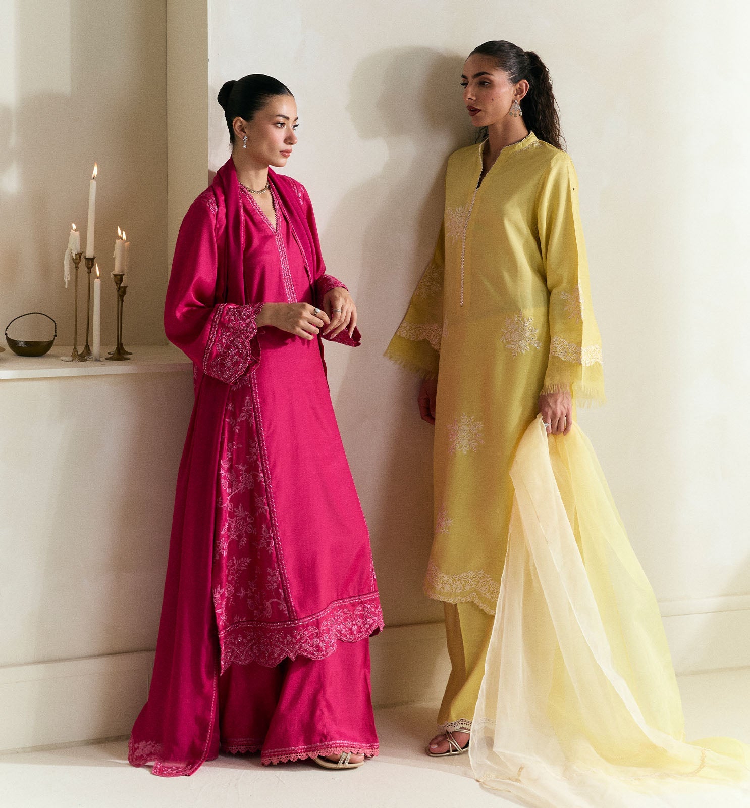 Zaria by Meeral Pret Embroidered Raw Silk 3 Piece Sierra - Festive Collection