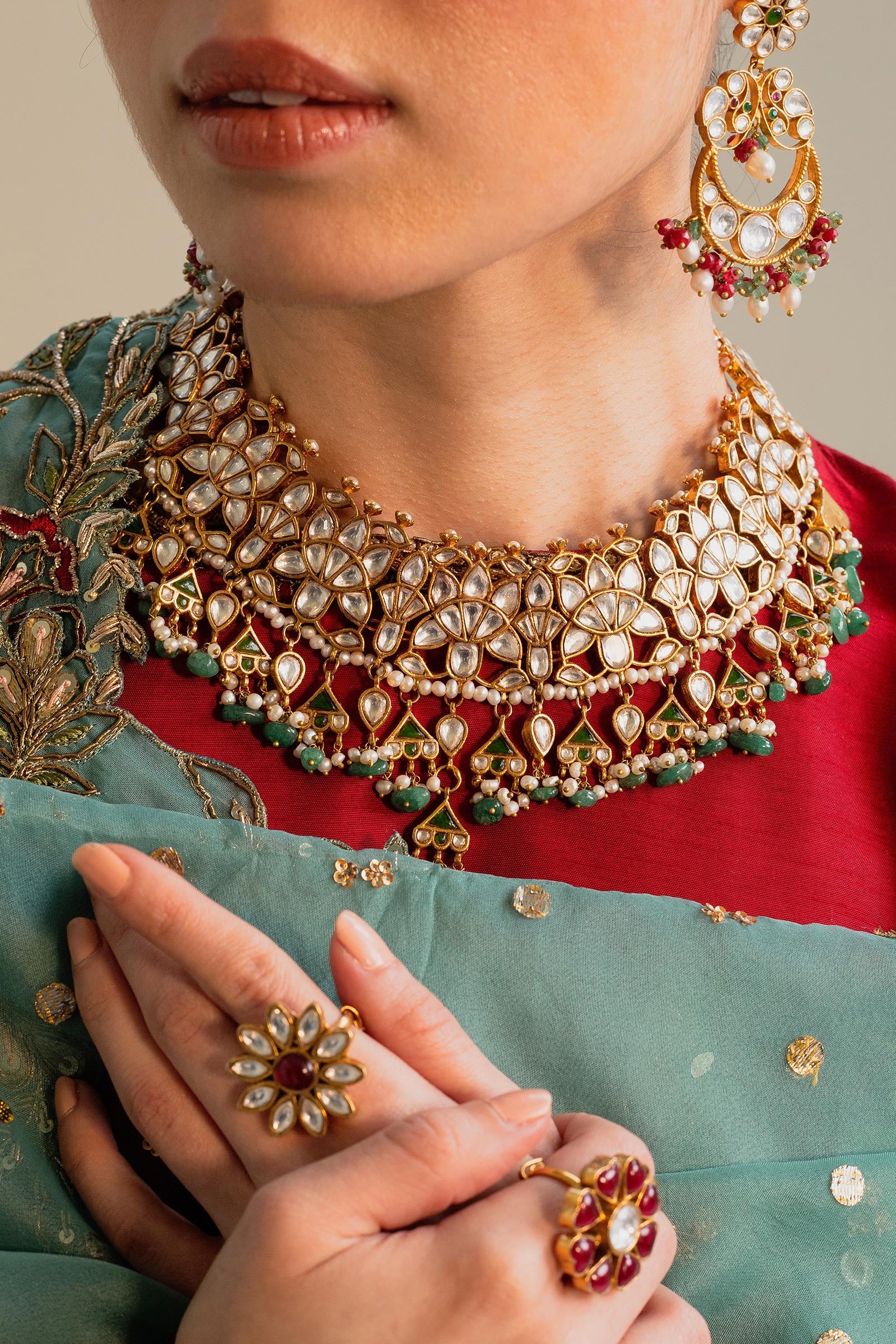 Kundan Necklace – Zara Shahjahan - Main Image