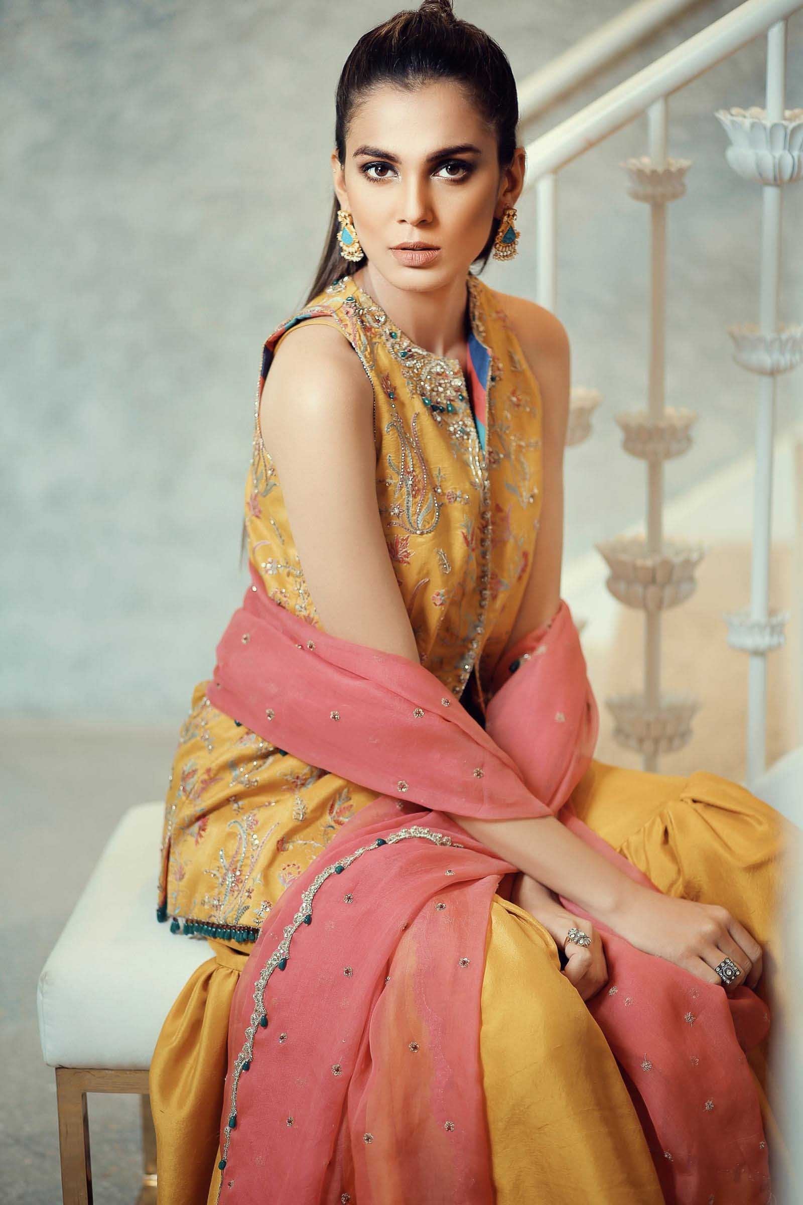 Zara Shahjahan PARIZAH-MUSTARD-3039, view 1