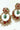 Gold plated Multi Stone Earrings