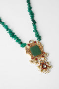 GOLD PLATED JADE NECKLACE