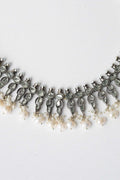 SILVER PLATED PEARL CHOKER